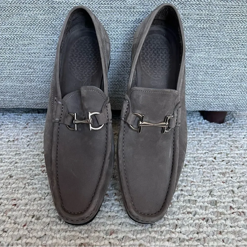 Salvatore Ferragamo men’s leather suede loafer